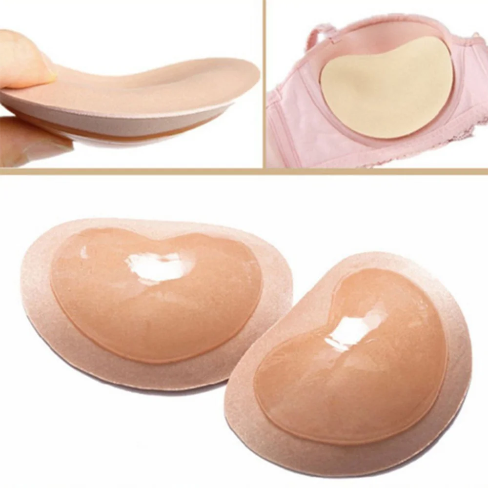 胸プッシュアップ粘着ブラジャー厚いスポンジブラパッド胸リフト - Push Up Bra Padded のレビューと価格