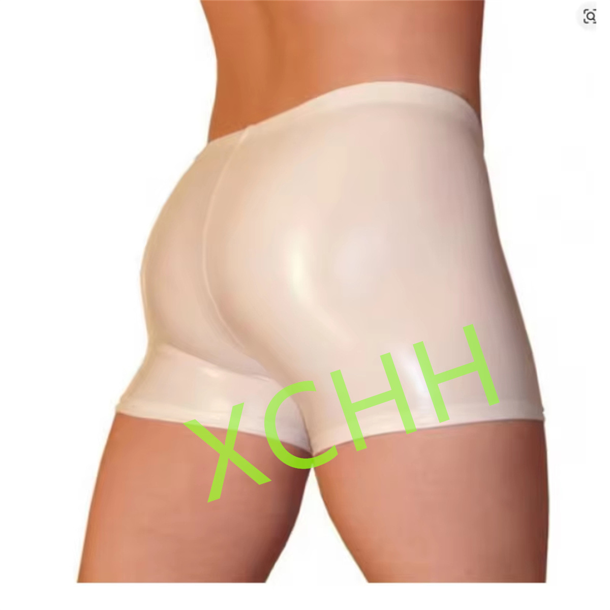 ラテックスメンズショーツ ラバーパンツ ホワイトアンダーパン - Boyshort Underwear のレビューと価格